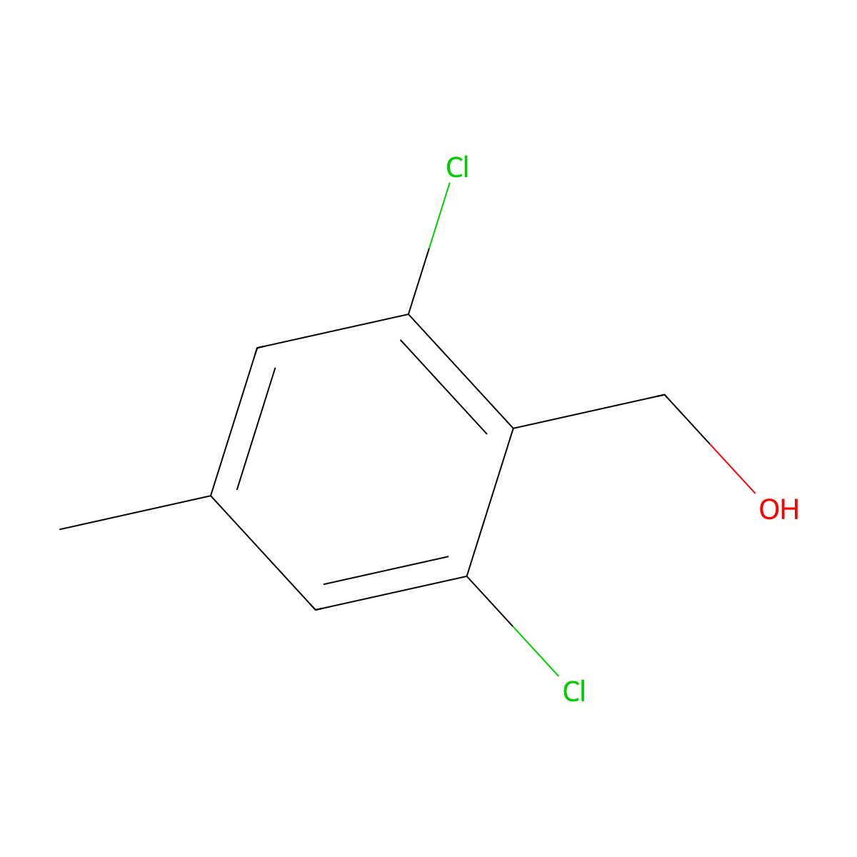 2,6-Dichloro-4-methylbenzenemethanol molecular structure, CAS 173310-45-7