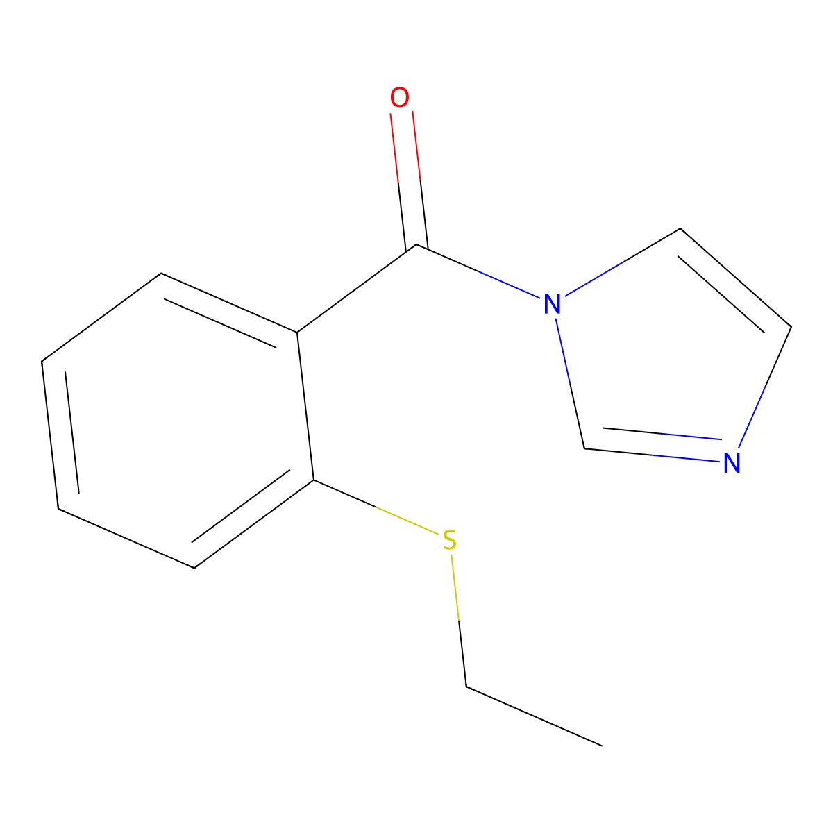 [2-(Ethylthio)phenyl]-1H-imidazol-1-ylmethanone molecular structure, CAS 173312-17-9