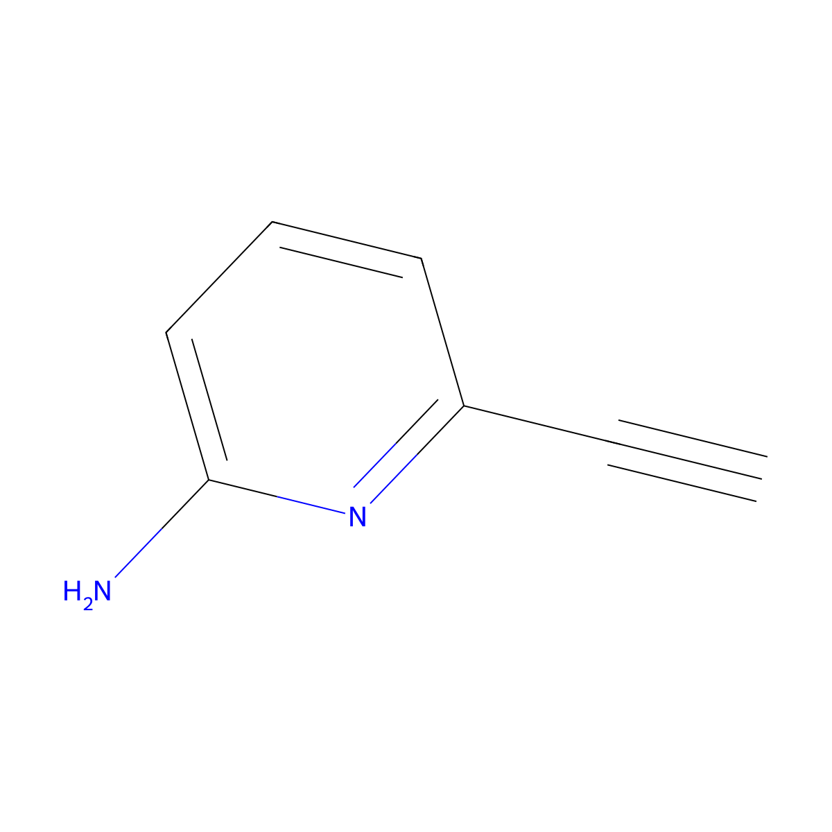 6-Ethynylpyridin-2-amine molecular structure, CAS 173314-98-2