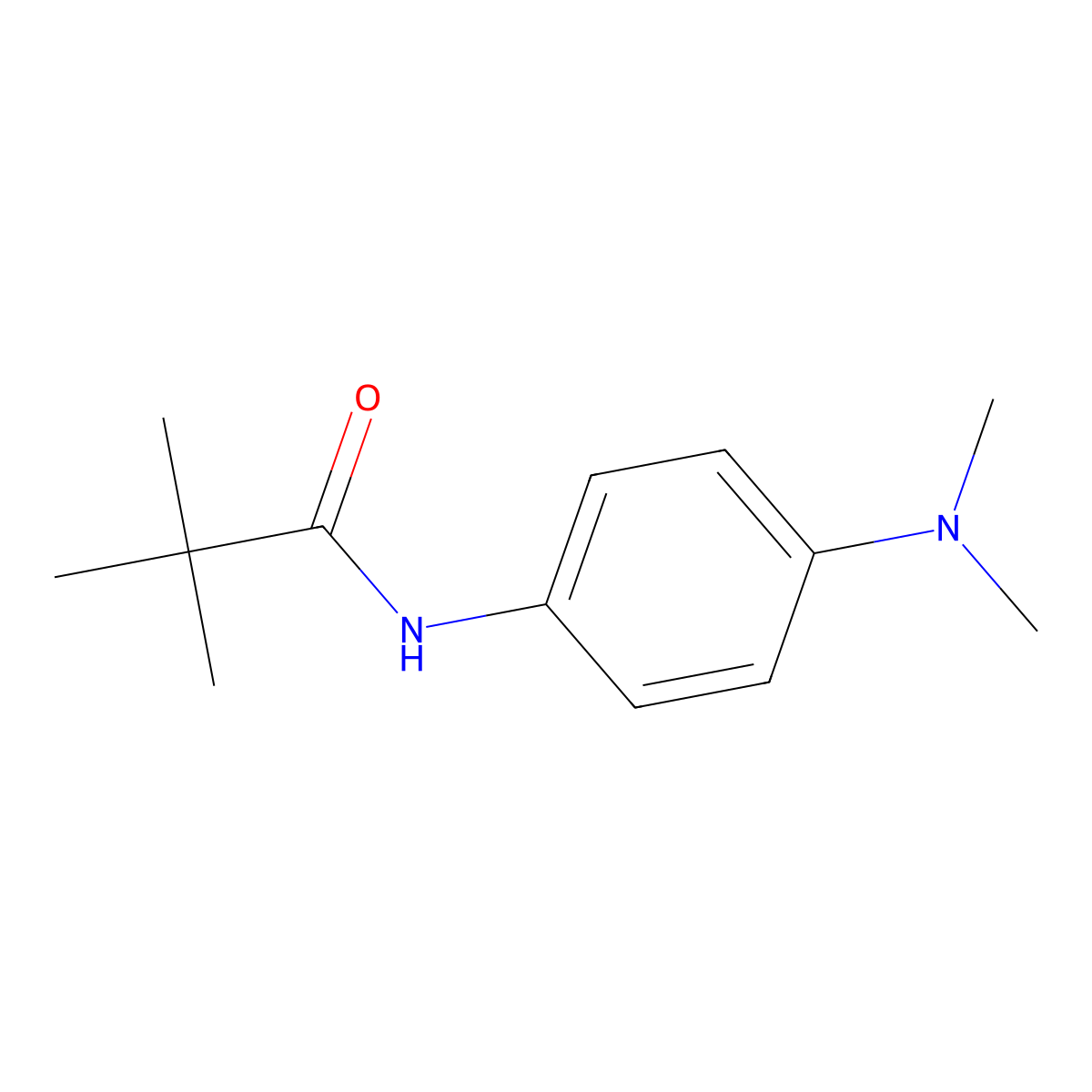 N-[4-(dimethylamino)phenyl]-2,2-dimethylpropanamide molecular structure, CAS 173317-62-9