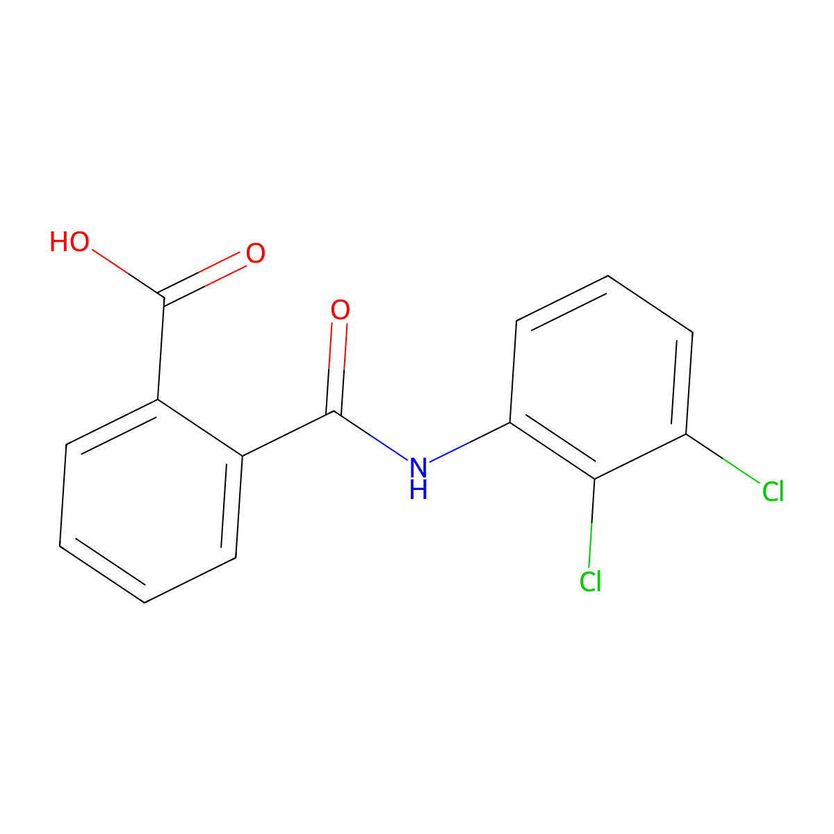 2',3'-Dichlorophthalanilic acid molecular structure, CAS 17332-25-1