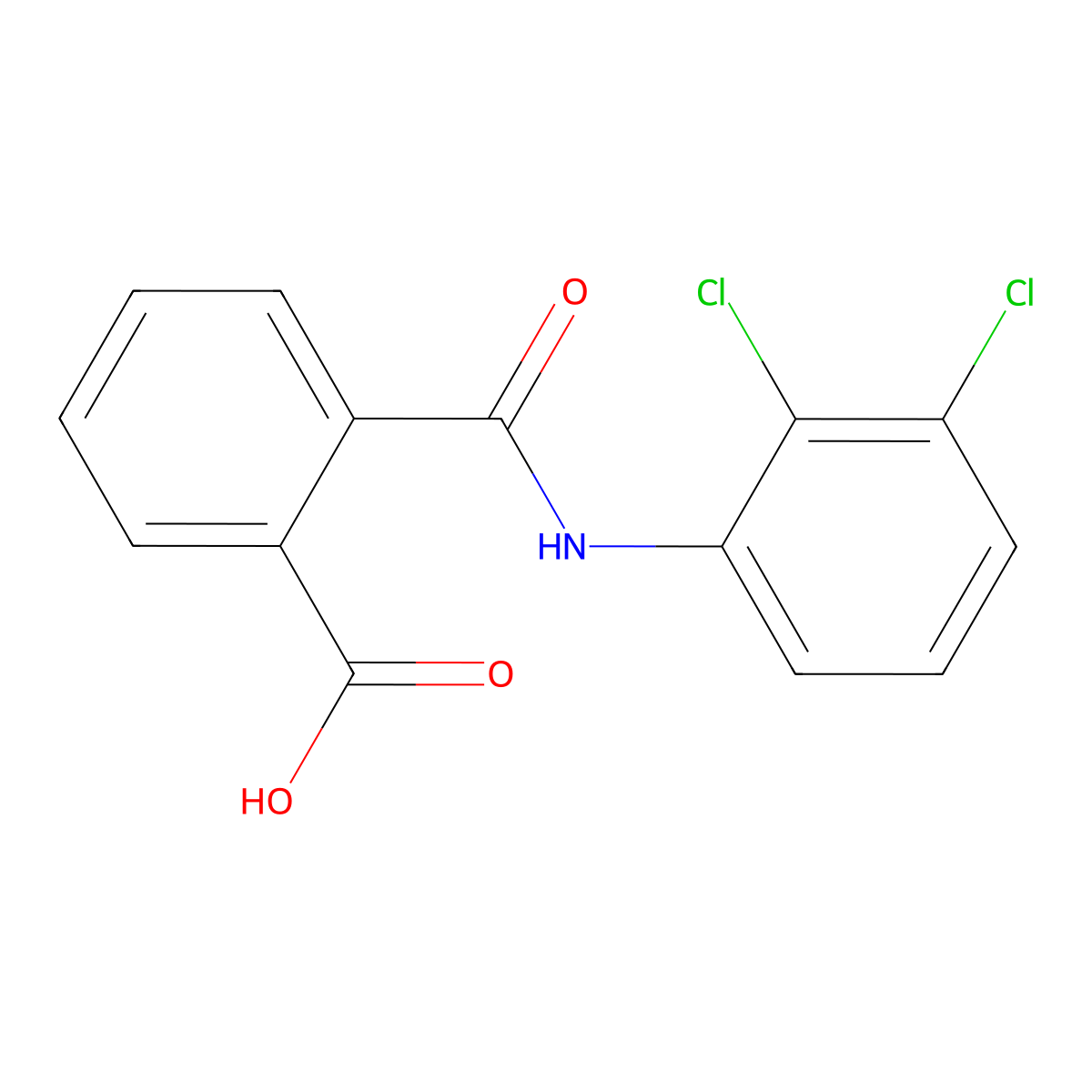 2',3'-Dichlorophthalanilic acid molecular structure, CAS 17332-25-1