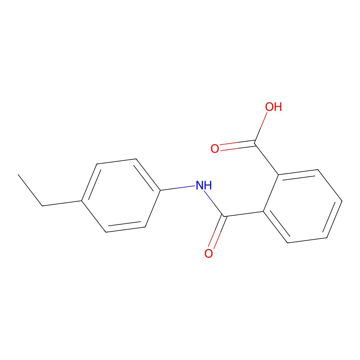 4'-Ethylphthalanilic acid molecular structure, CAS 17332-33-1