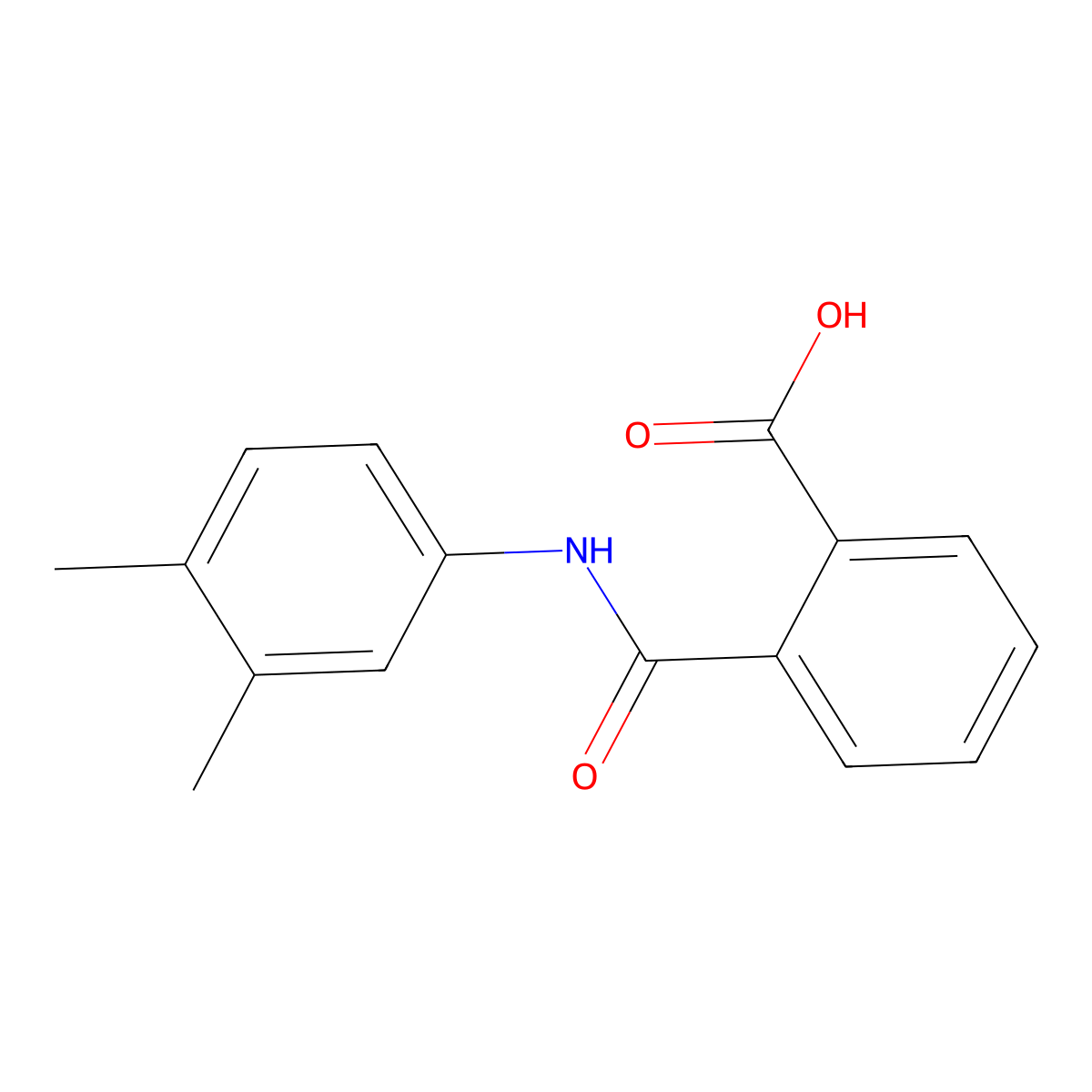 N-(3,4-Xylyl)phthalamic acid molecular structure, CAS 17332-48-8