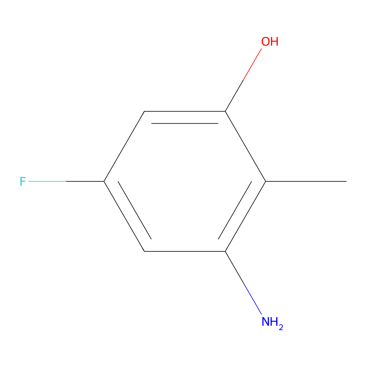 3-Amino-5-fluoro-2-methylphenol molecular structure, CAS 173322-85-5
