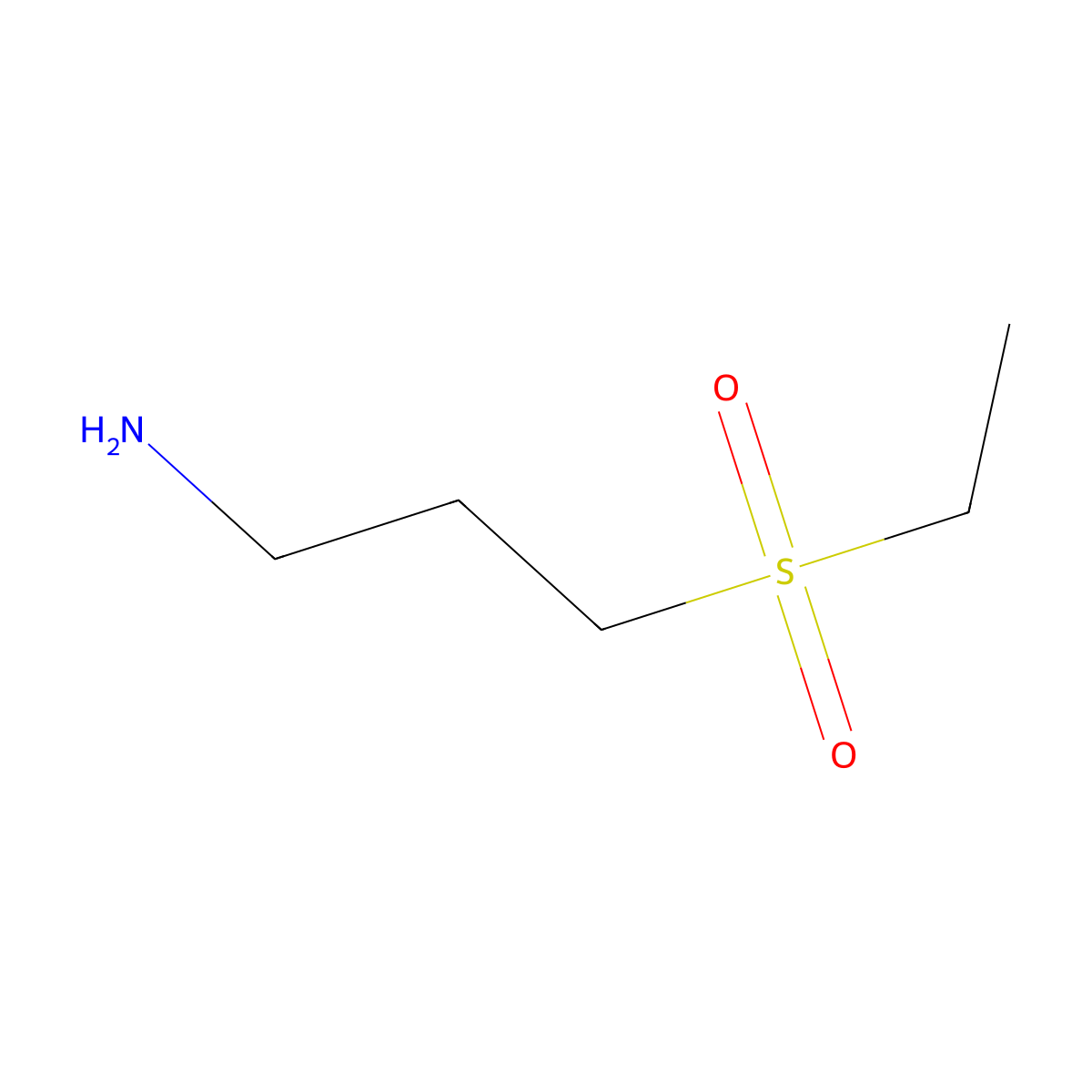 3-(Ethanesulfonyl)propan-1-amine molecular structure, CAS 173336-36-2