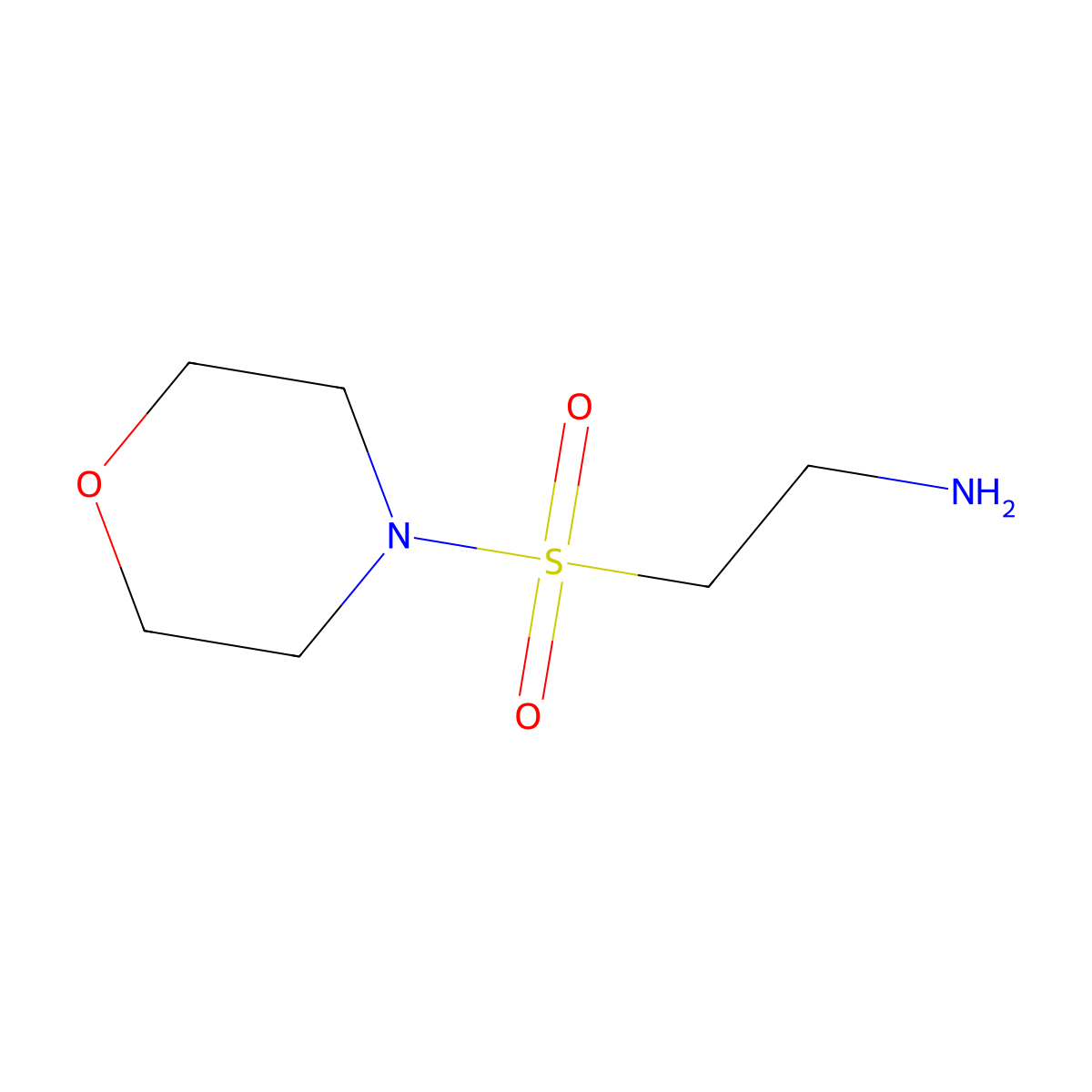 2-(Morpholine-4-sulfonyl)ethan-1-amine molecular structure, CAS 173336-66-8