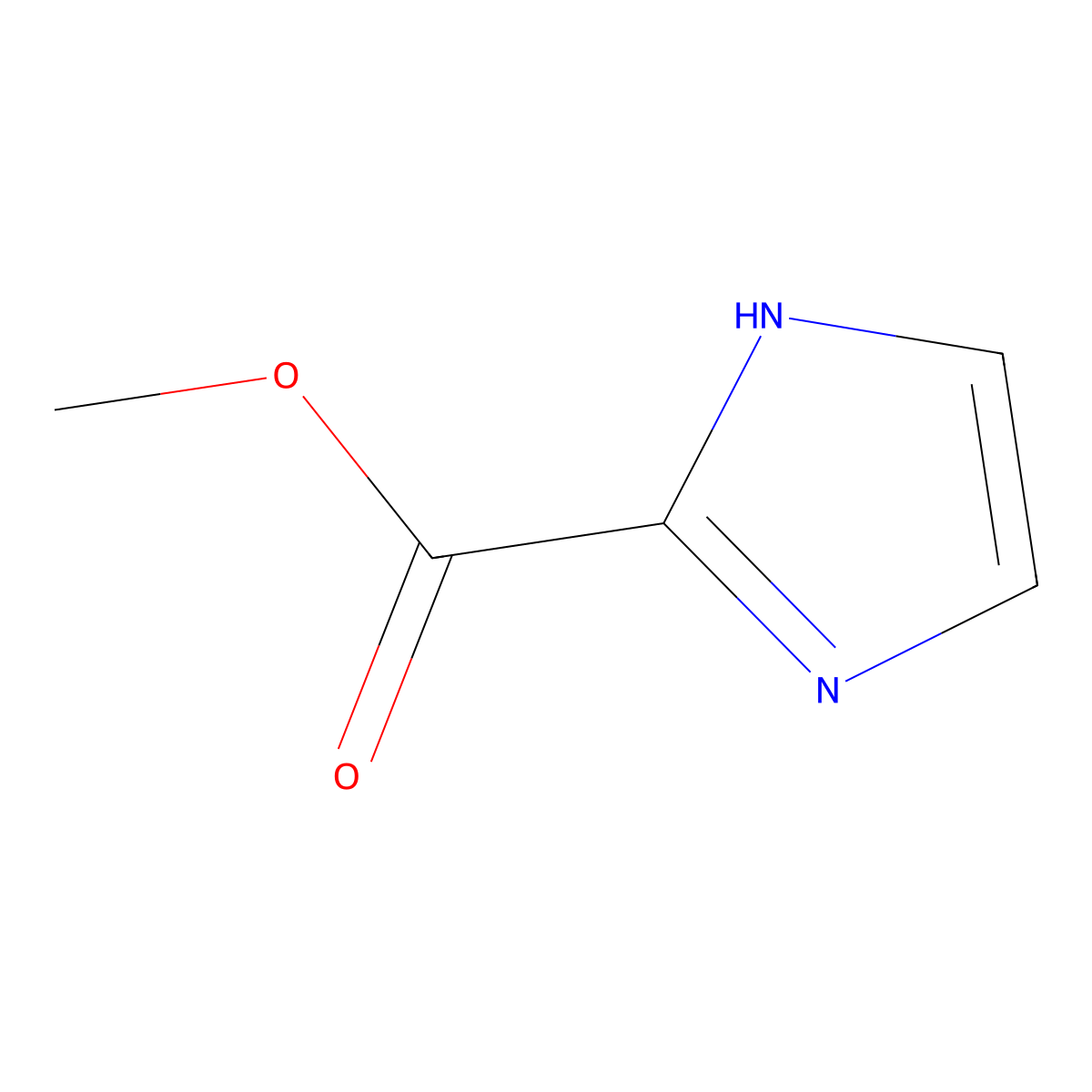 methyl 1H-imidazole-2-carboxylate molecular structure, CAS 17334-09-7