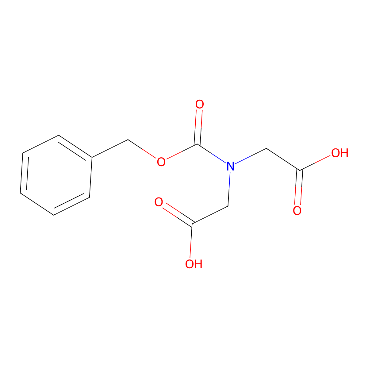 N-(Carboxymethyl)-N-((phenylmethoxy)carbonyl)glycine molecular structure, CAS 17335-88-5