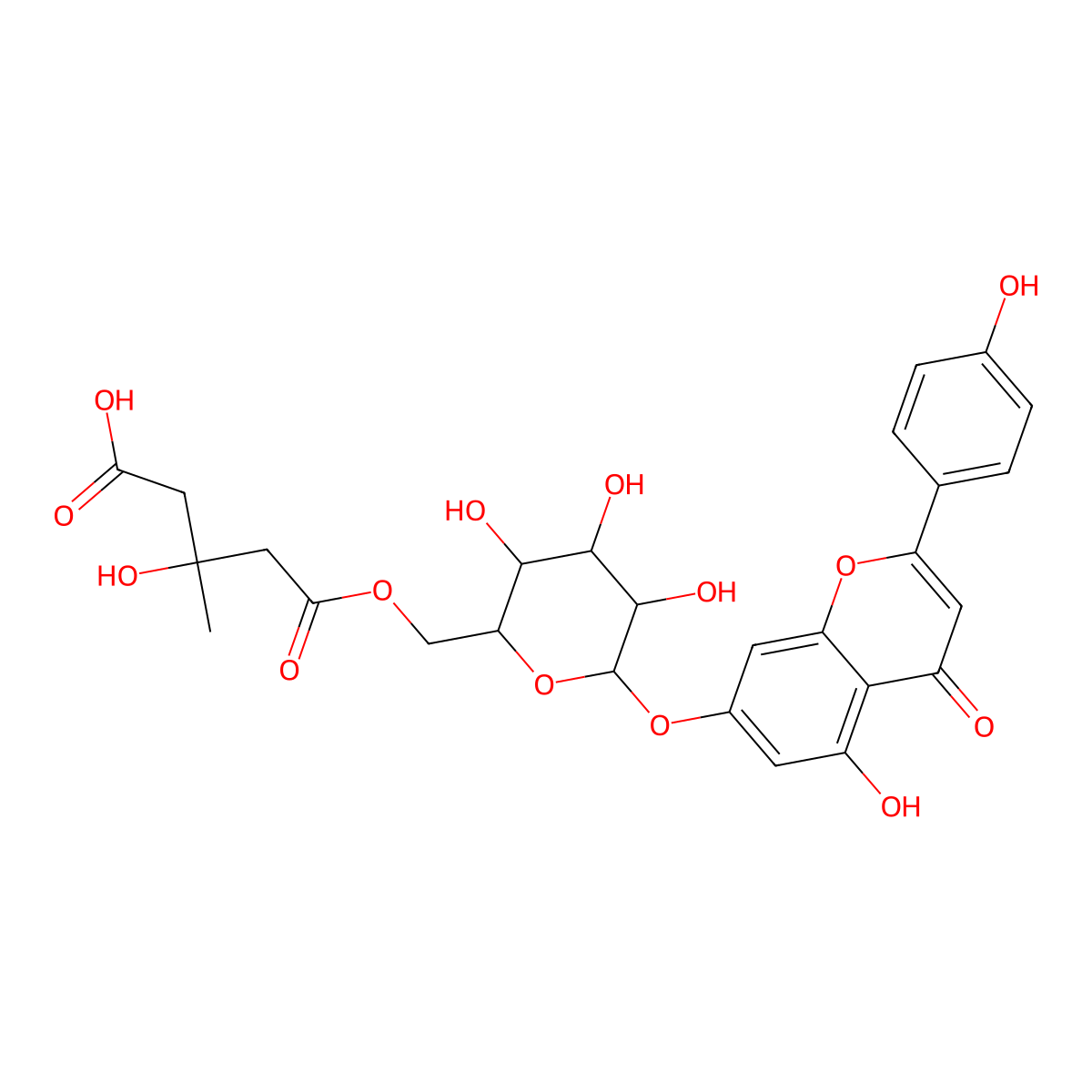 Chamaemeloside molecular structure, CAS 173356-77-9
