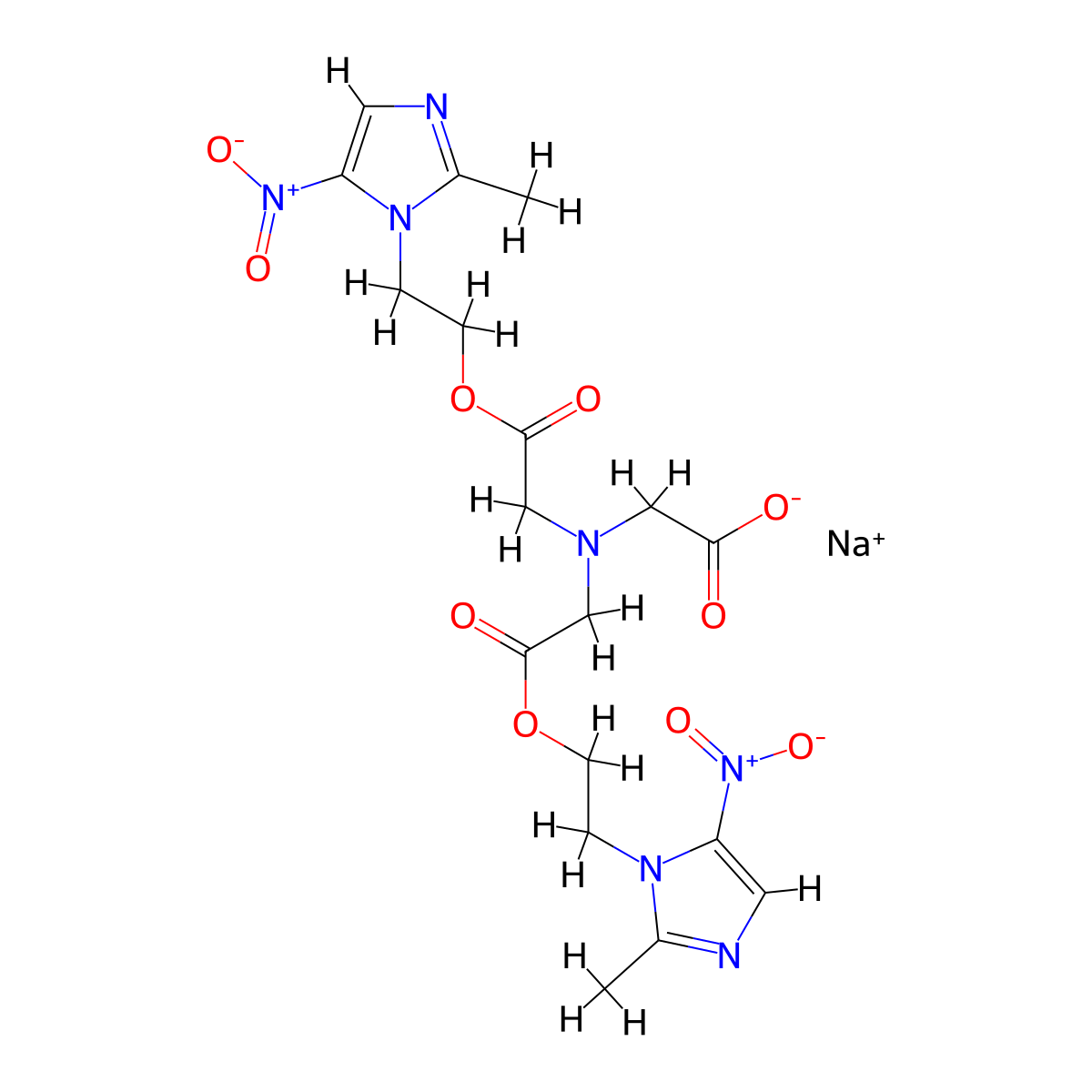 Sodium Glycididazole molecular structure, CAS 173357-17-0