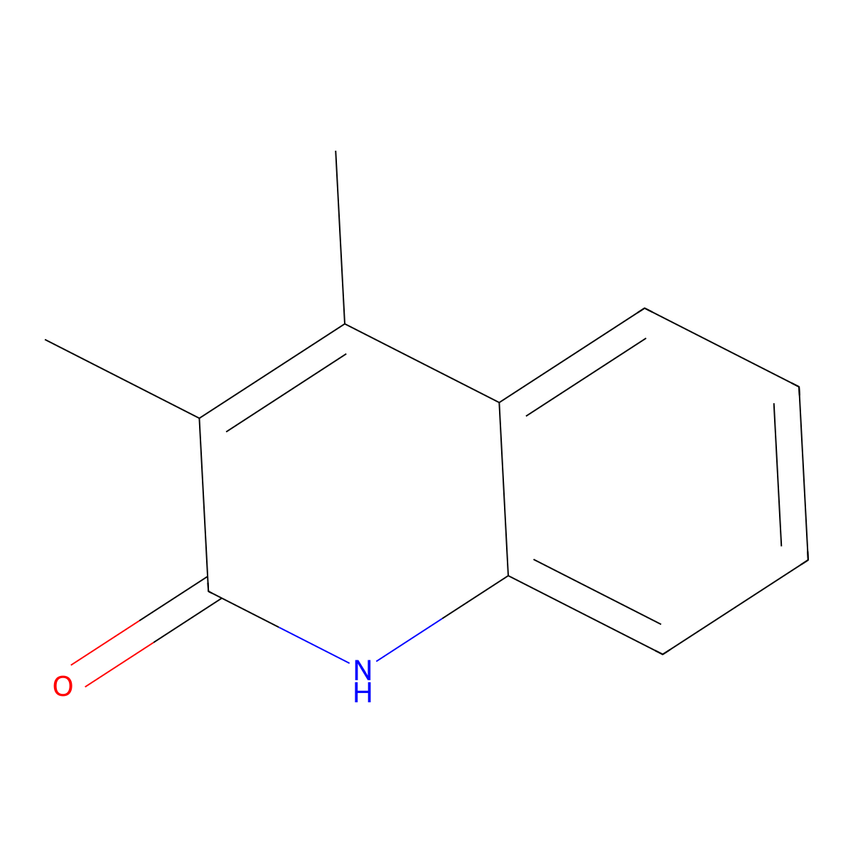 3,4-Dimethylquinolin-2(1h)-one molecular structure, CAS 17336-90-2