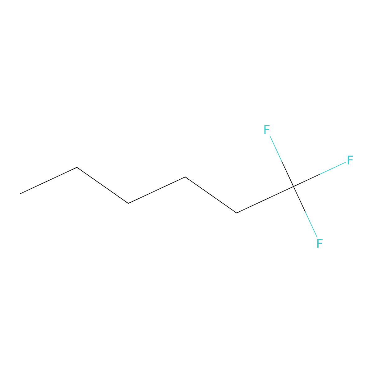 1,1,1-Trifluorohexane molecular structure, CAS 17337-12-1