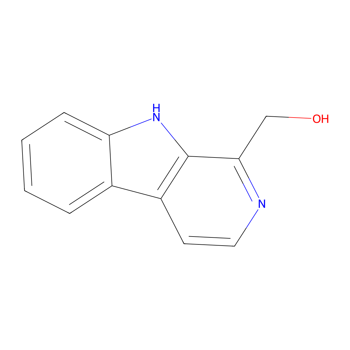 9H-Pyrido[3,4-B]indole-1-methanol molecular structure, CAS 17337-22-3