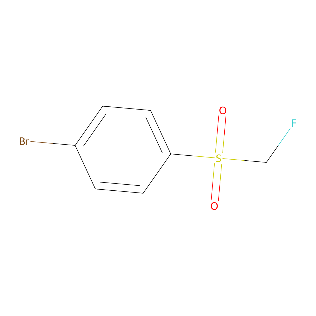 1-Bromo-4-fluoromethanesulfonylbenzene molecular structure, CAS 173387-83-2