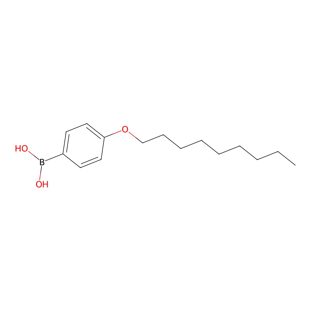 (4-(Nonyloxy)phenyl)boronic acid molecular structure, CAS 173392-87-5