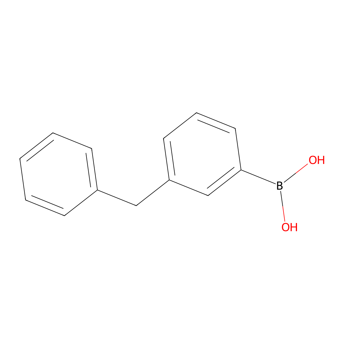(3-benzylphenyl)boronic Acid molecular structure, CAS 173394-24-6