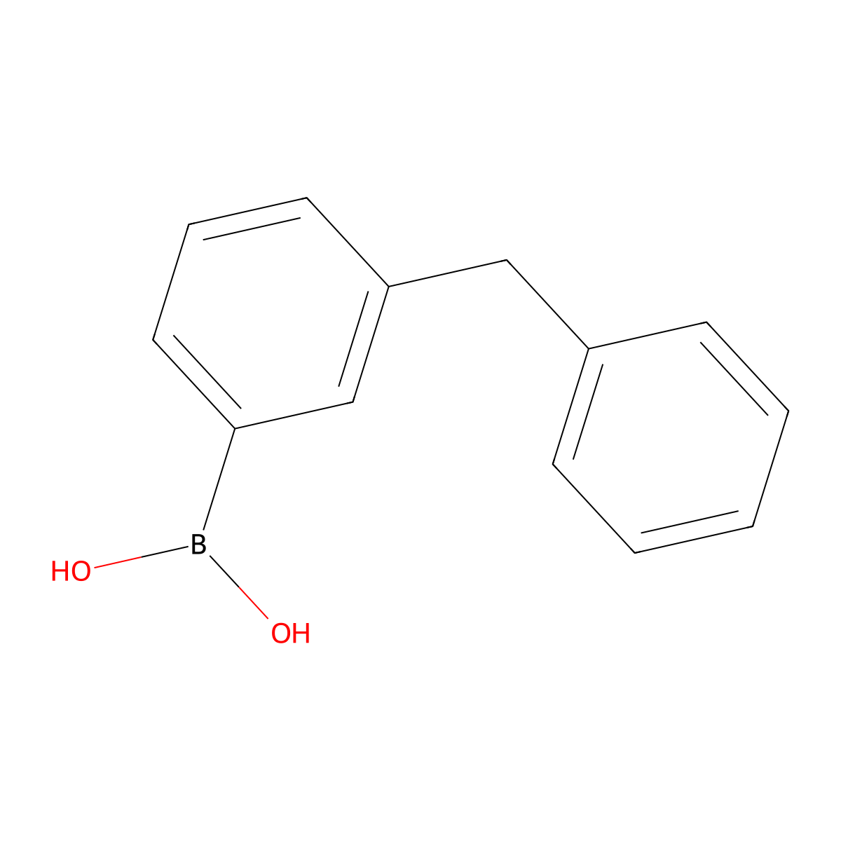 (3-benzylphenyl)boronic Acid molecular structure, CAS 173394-24-6