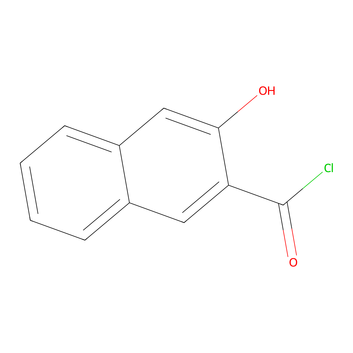 3-Hydroxynaphthalene-2-carbonyl chloride molecular structure, CAS 1734-00-5