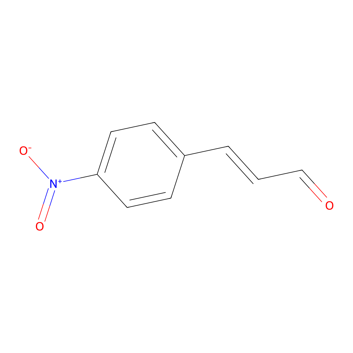 4-Nitrocinnamaldehyde molecular structure, CAS 1734-79-8
