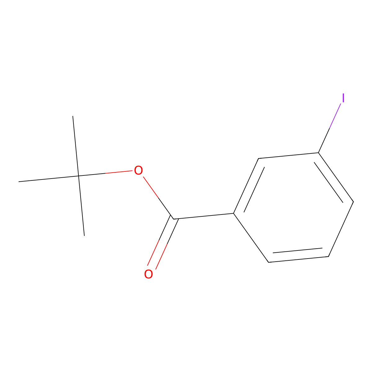 tert-Butyl 3-iodobenzoate molecular structure, CAS 173406-17-2