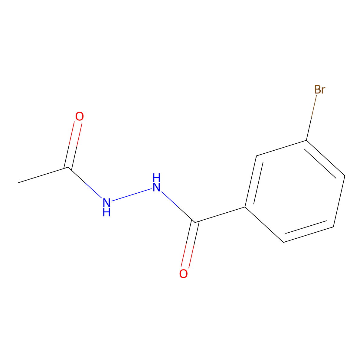 N'-acetyl-3-bromobenzohydrazide molecular structure, CAS 173406-71-8