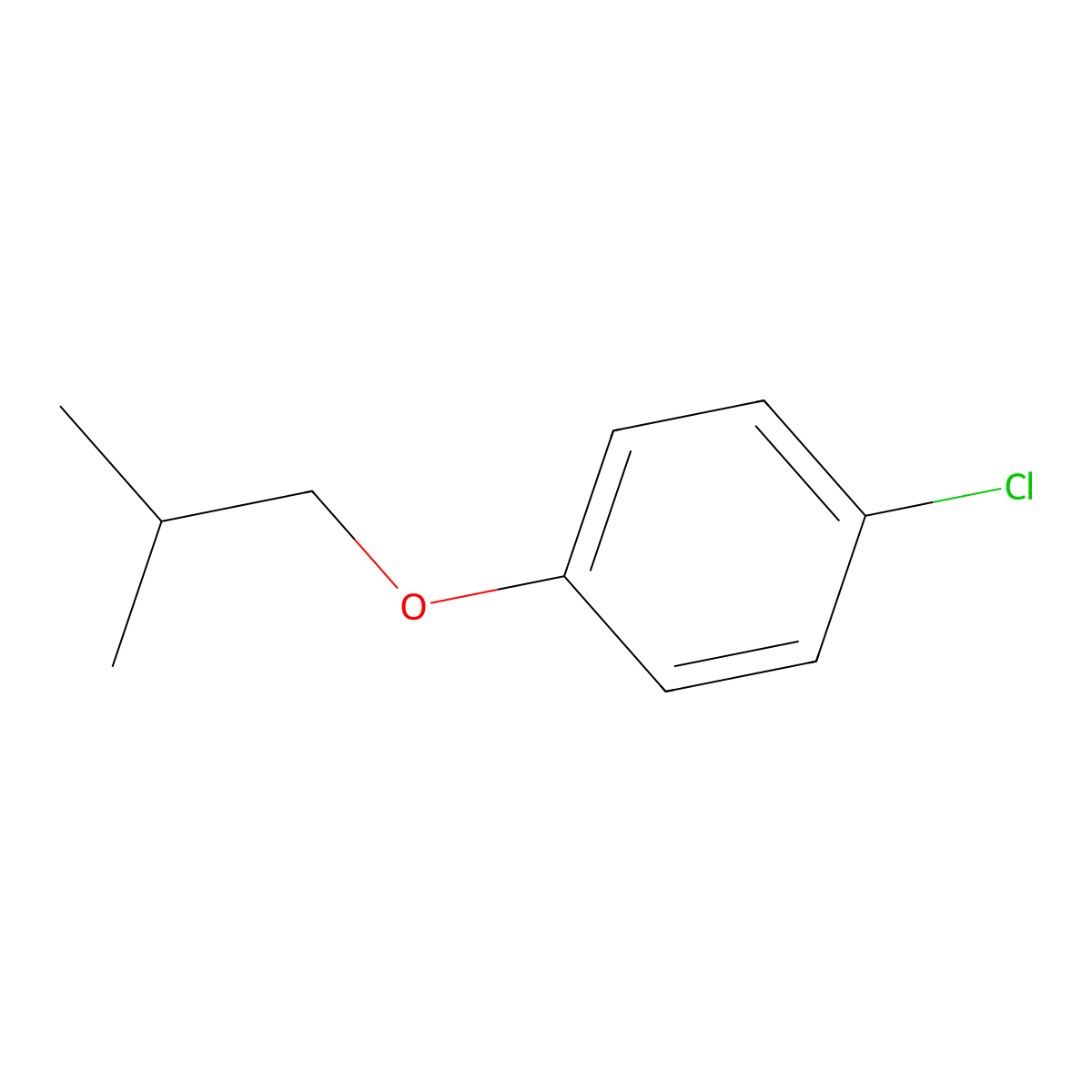1-Chloro-4-(2-methylpropoxy)-benzene molecular structure, CAS 173416-90-5