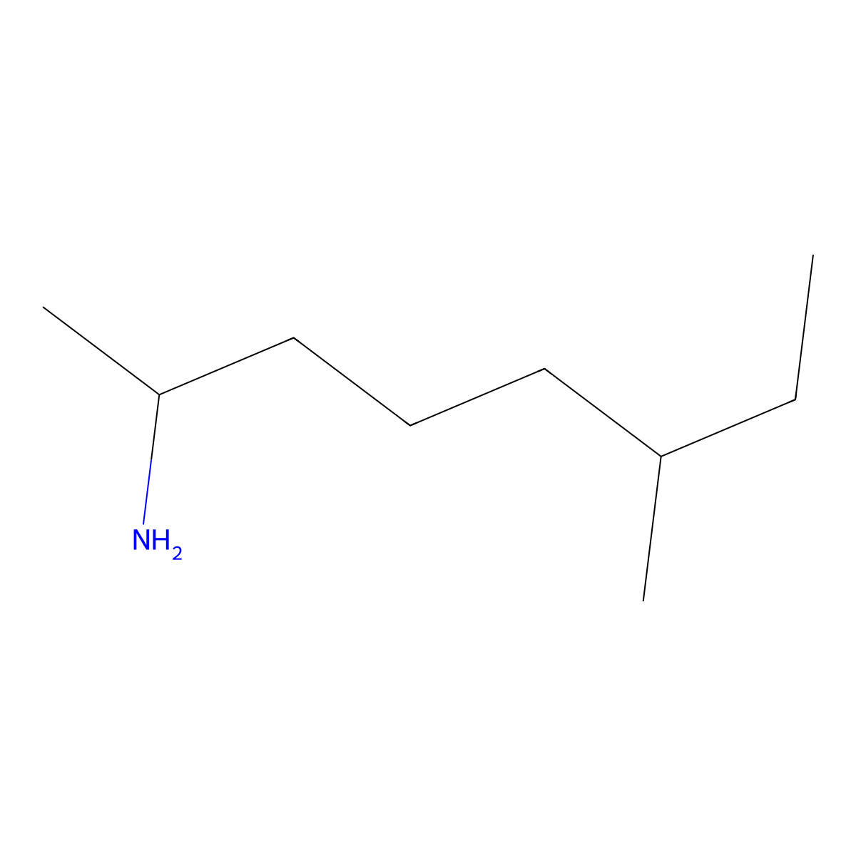 6-Methyloctan-2-amine molecular structure, CAS 173419-92-6