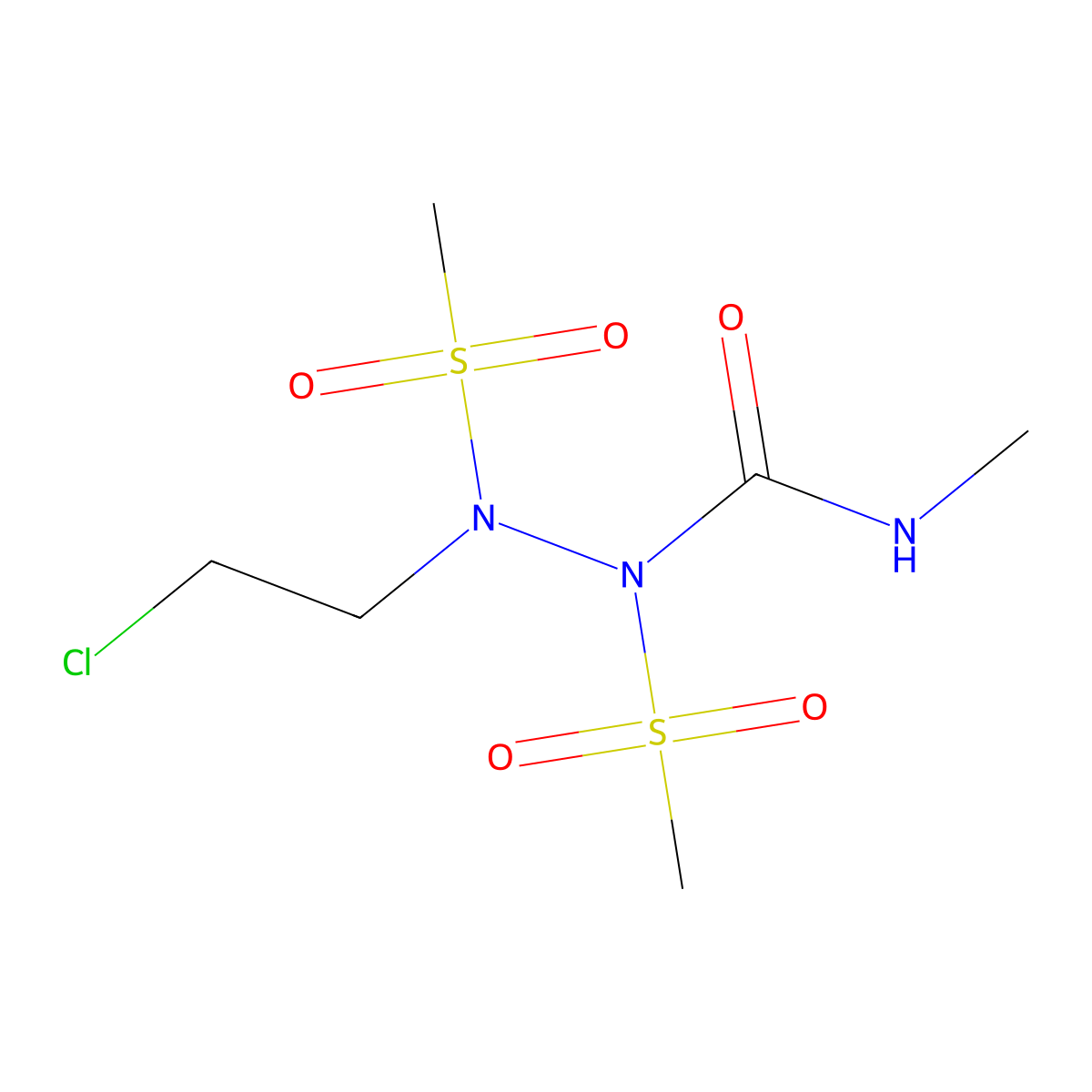 Laromustine molecular structure, CAS 173424-77-6