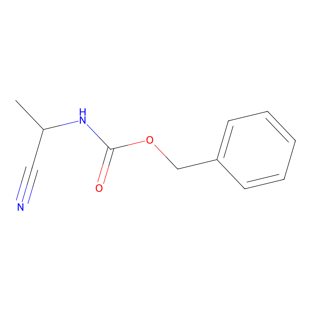 (S)-Benzyl (1-cyanoethyl)carbamate molecular structure, CAS 17343-54-3