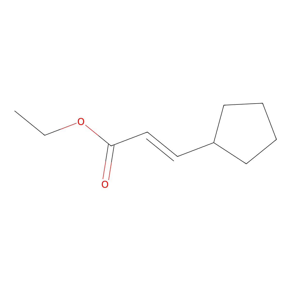 (E)-ethyl 3-cyclopentylacrylate molecular structure, CAS 17343-83-8