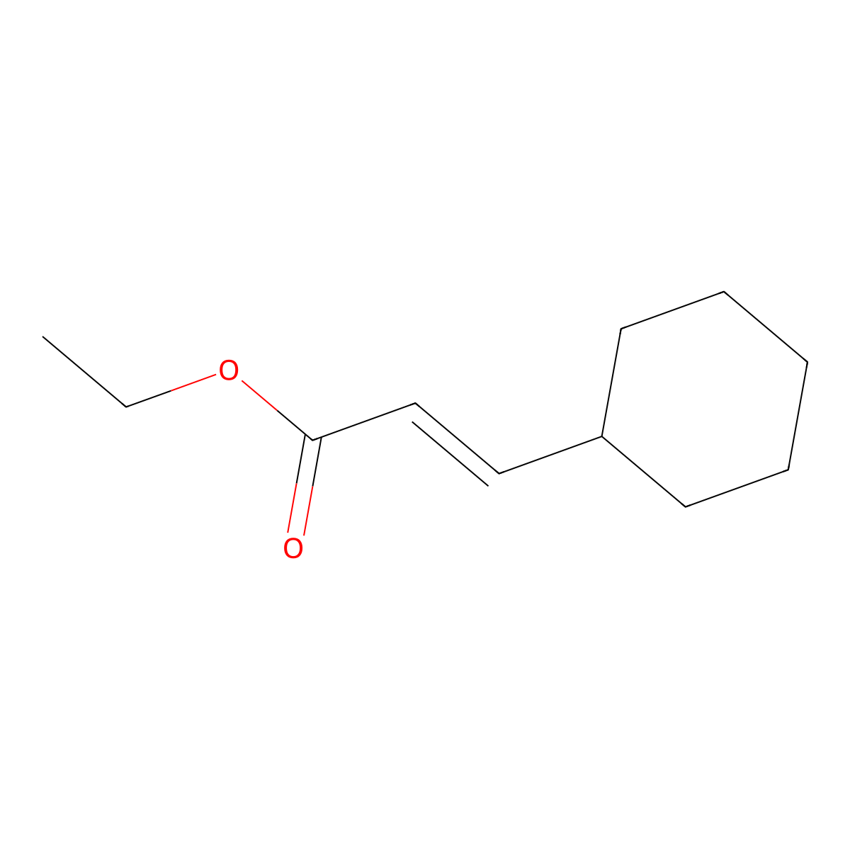 (E)-Ethyl 3-cyclohexylacrylate molecular structure, CAS 17343-88-3