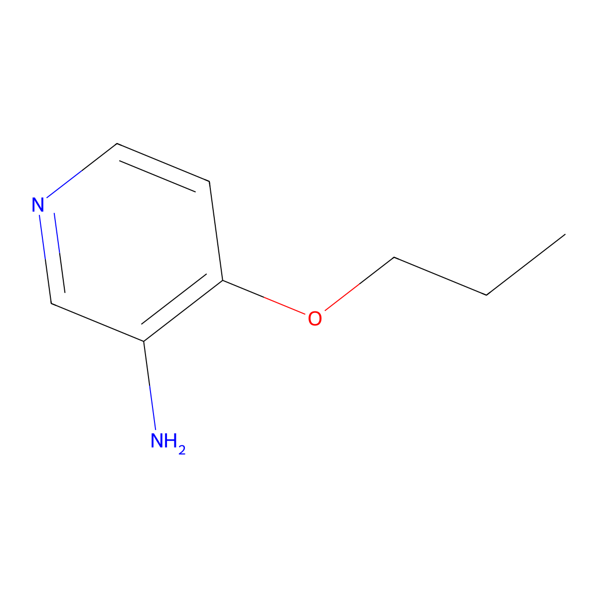 4-Propoxypyridin-3-amine molecular structure, CAS 173435-36-4