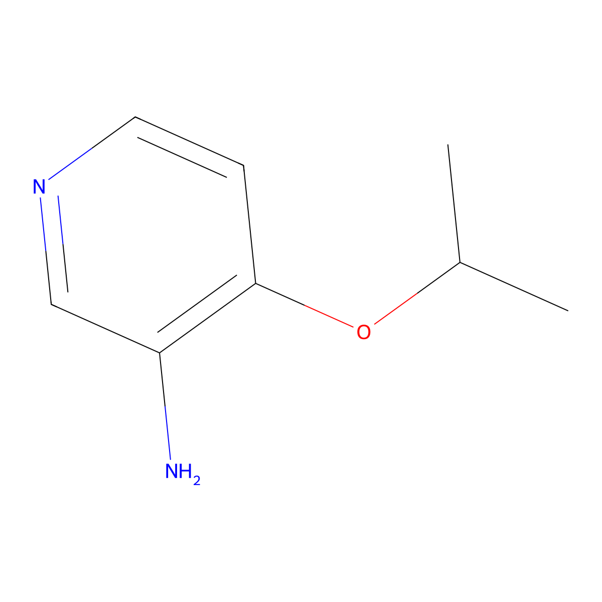 4-Isopropoxypyridin-3-amine molecular structure, CAS 173435-38-6