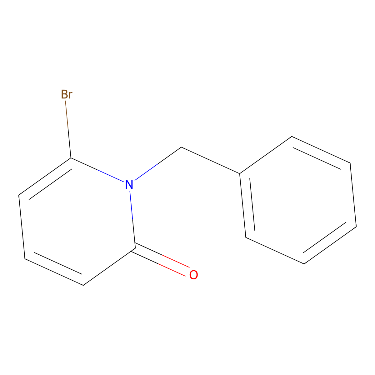 1-Benzyl-6-bromo-1,2-dihydropyridin-2-one molecular structure, CAS 173442-44-9