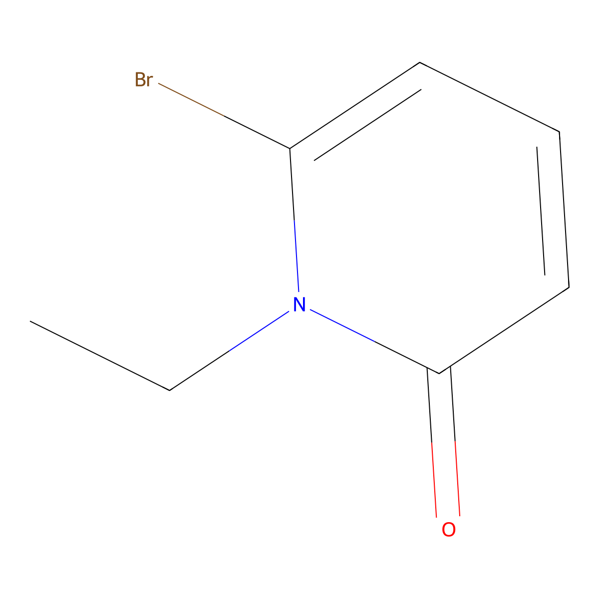 6-Bromo-1-ethylpyridin-2-one molecular structure, CAS 173442-46-1