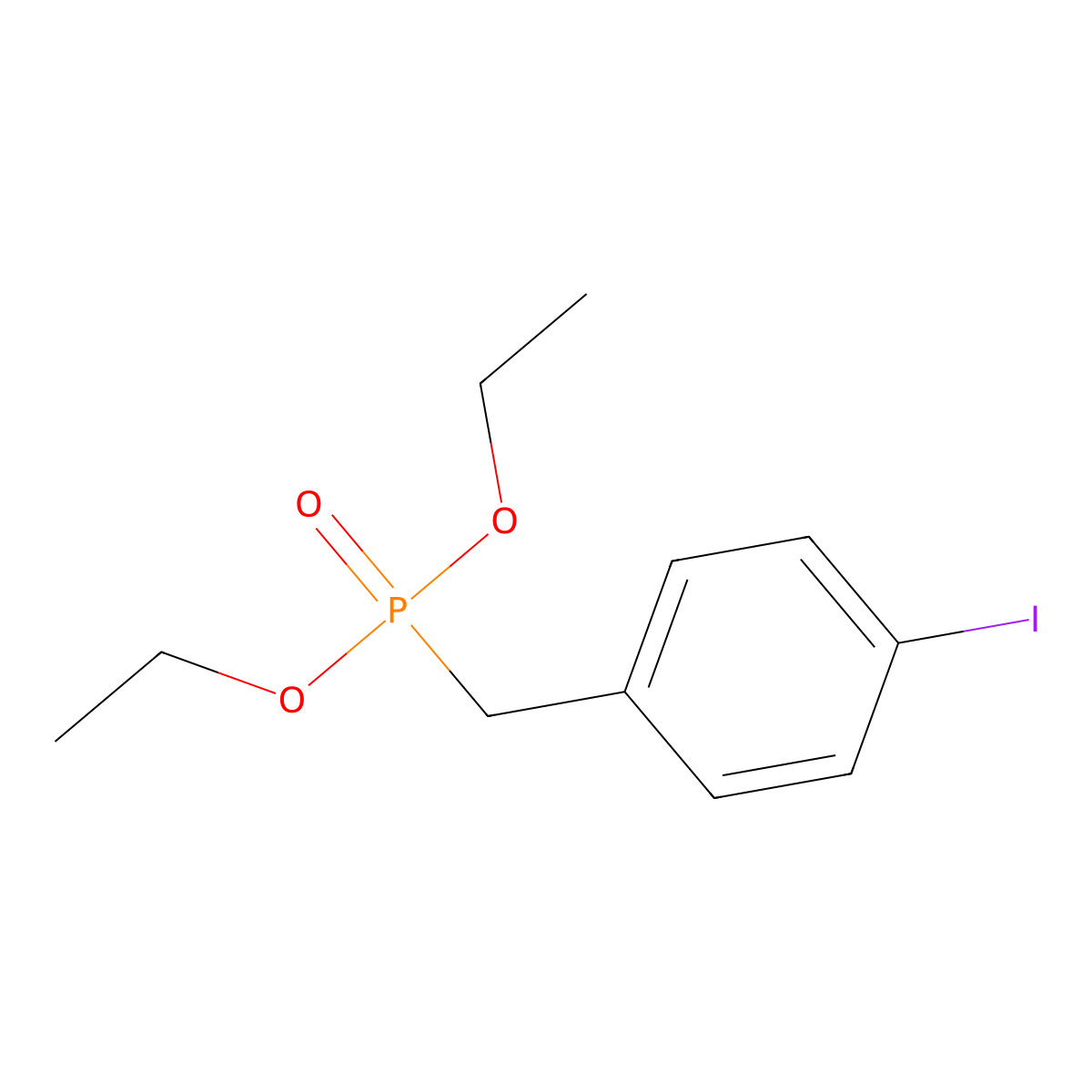 Diethyl ((4-iodophenyl)methyl)phosphonate molecular structure, CAS 173443-43-1