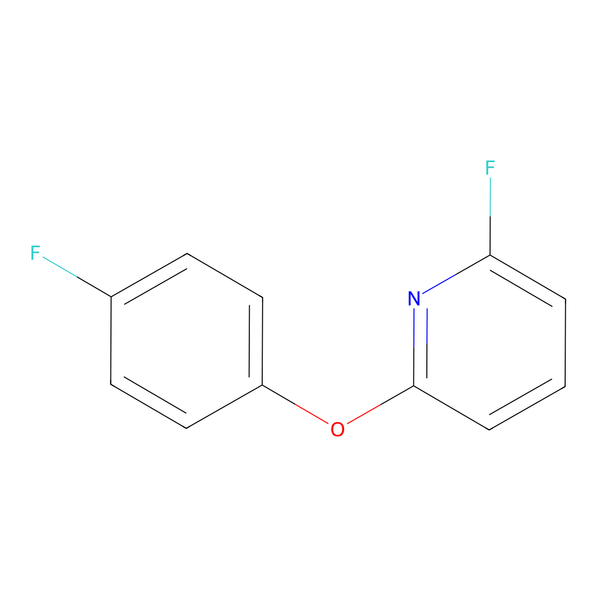 2-Fluoro-6-(4-fluorophenoxy)pyridine molecular structure, CAS 173447-51-3