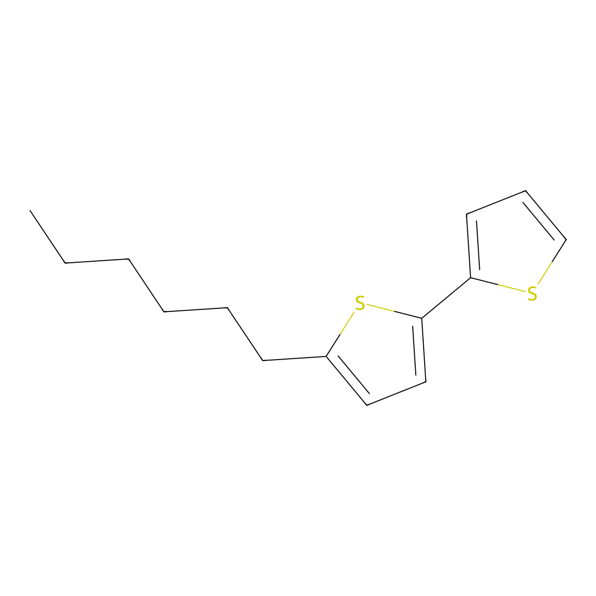 5-Hexyl-2,2'-bithiophene molecular structure, CAS 173448-31-2