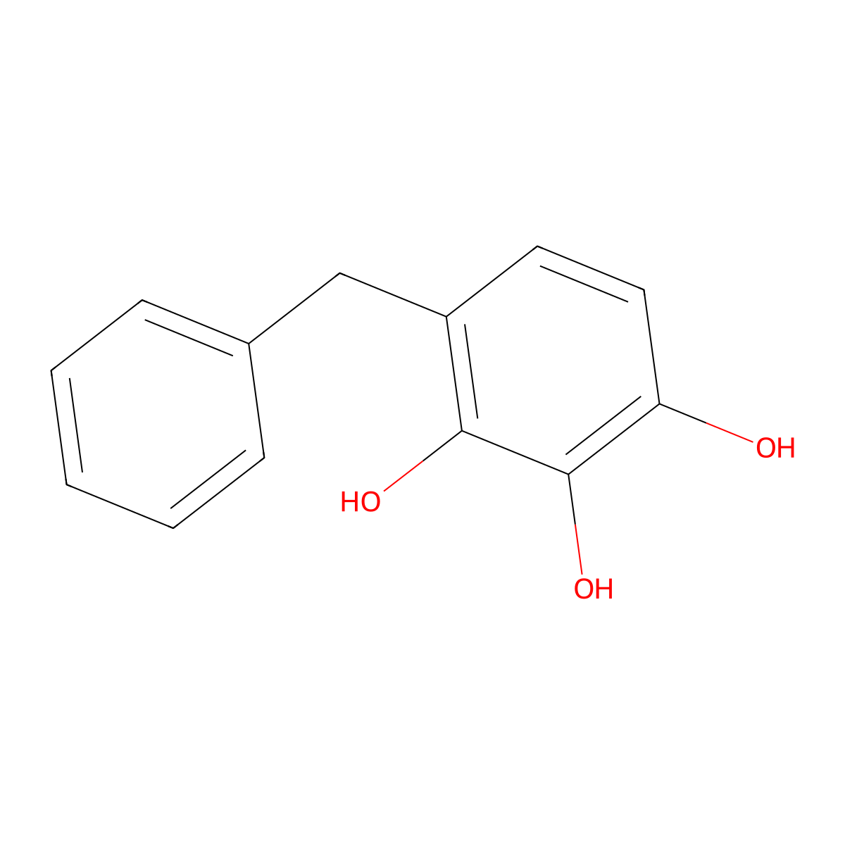 2,3,4-Trihydroxydiphenylmethane molecular structure, CAS 17345-66-3