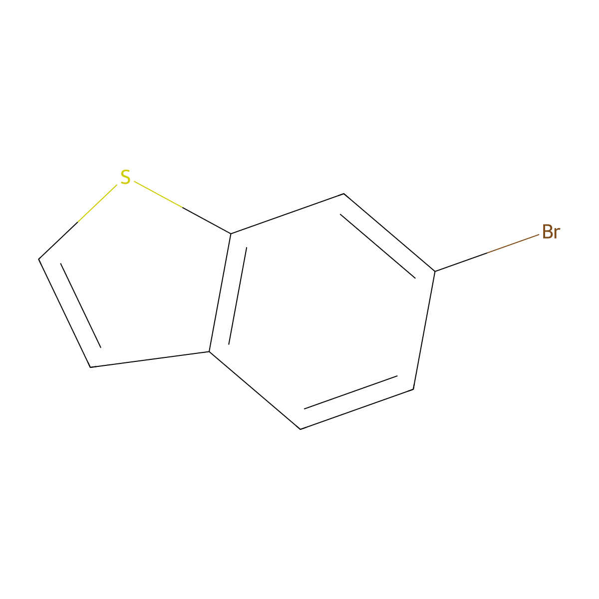 6-Bromo-benzo[b]thiophene molecular structure, CAS 17347-32-9