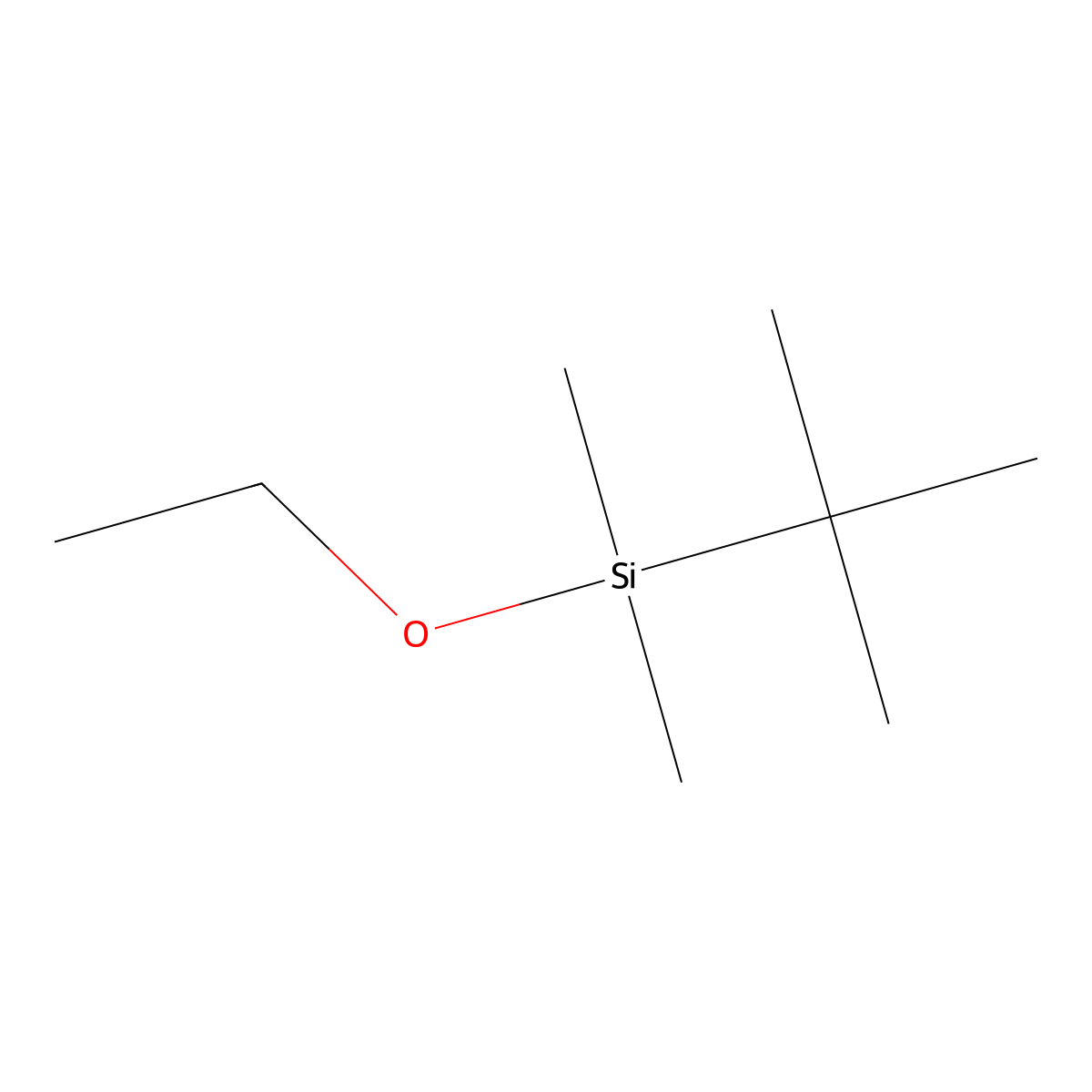 tert-Butyl(ethoxy)dimethylsilane molecular structure, CAS 17348-65-1