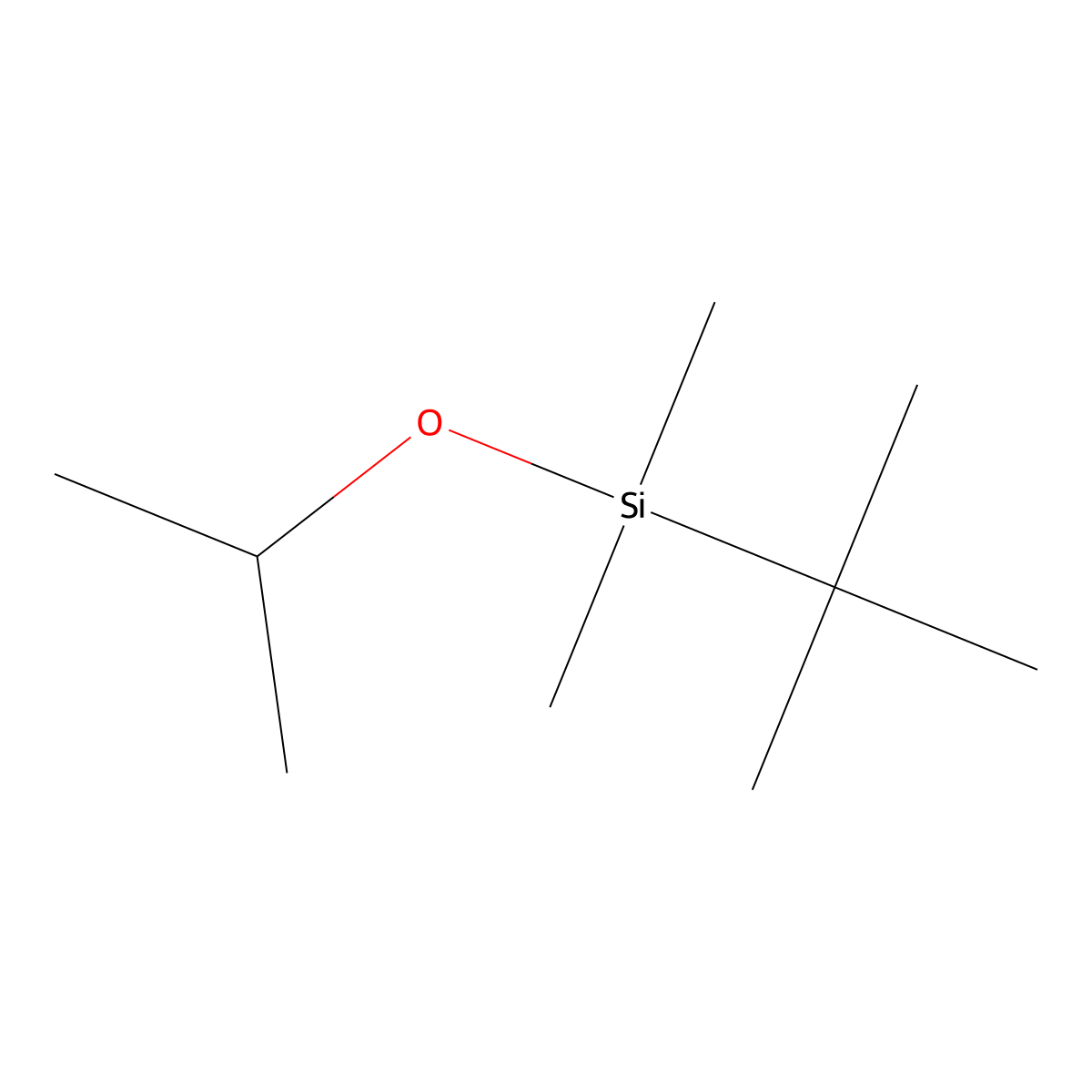Silane, (1,1-dimethylethyl)dimethyl(1-methylethoxy)- molecular structure, CAS 17348-66-2