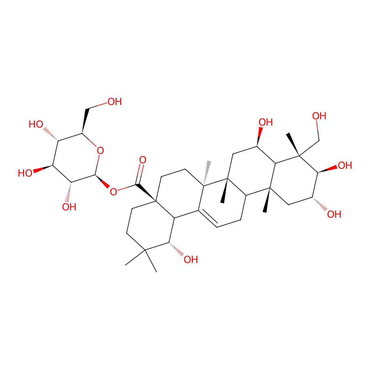 Combreglucoside molecular structure, CAS 173485-48-8