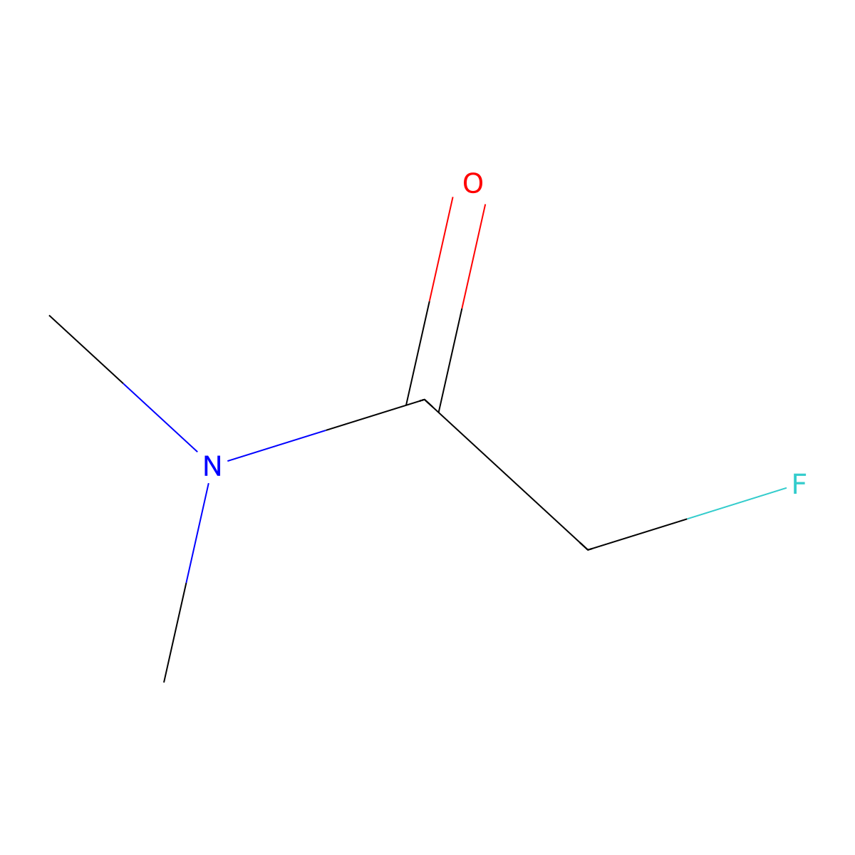 2-fluoro-N,N-dimethylacetamide molecular structure, CAS 1735-78-0