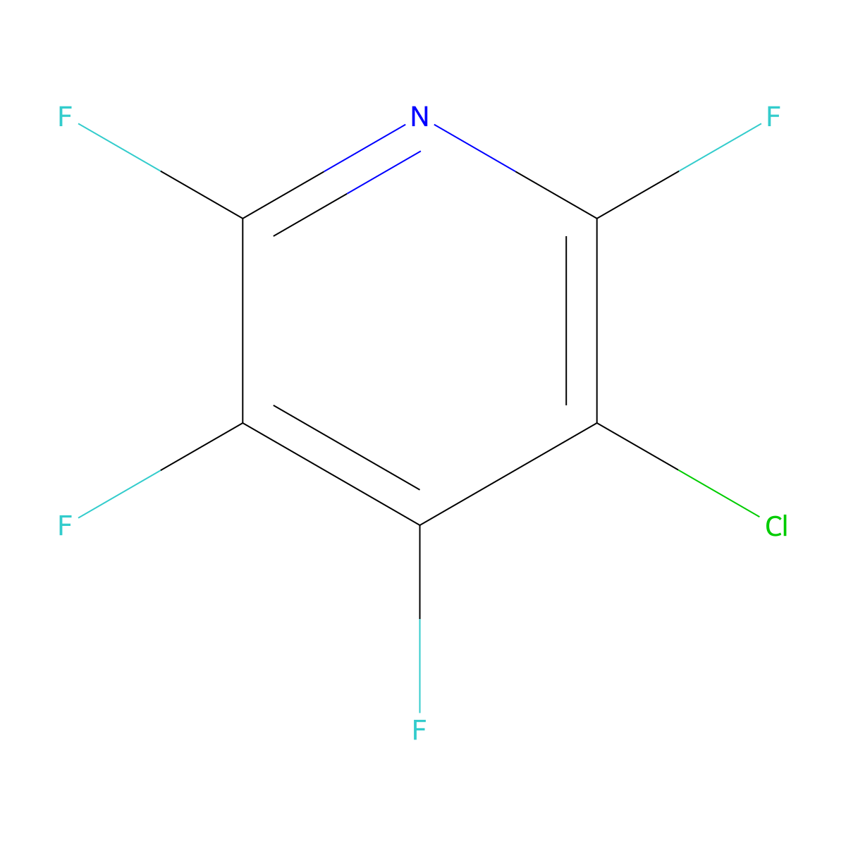 3-Chloro-2,4,5,6-tetrafluoropyridine molecular structure, CAS 1735-84-8
