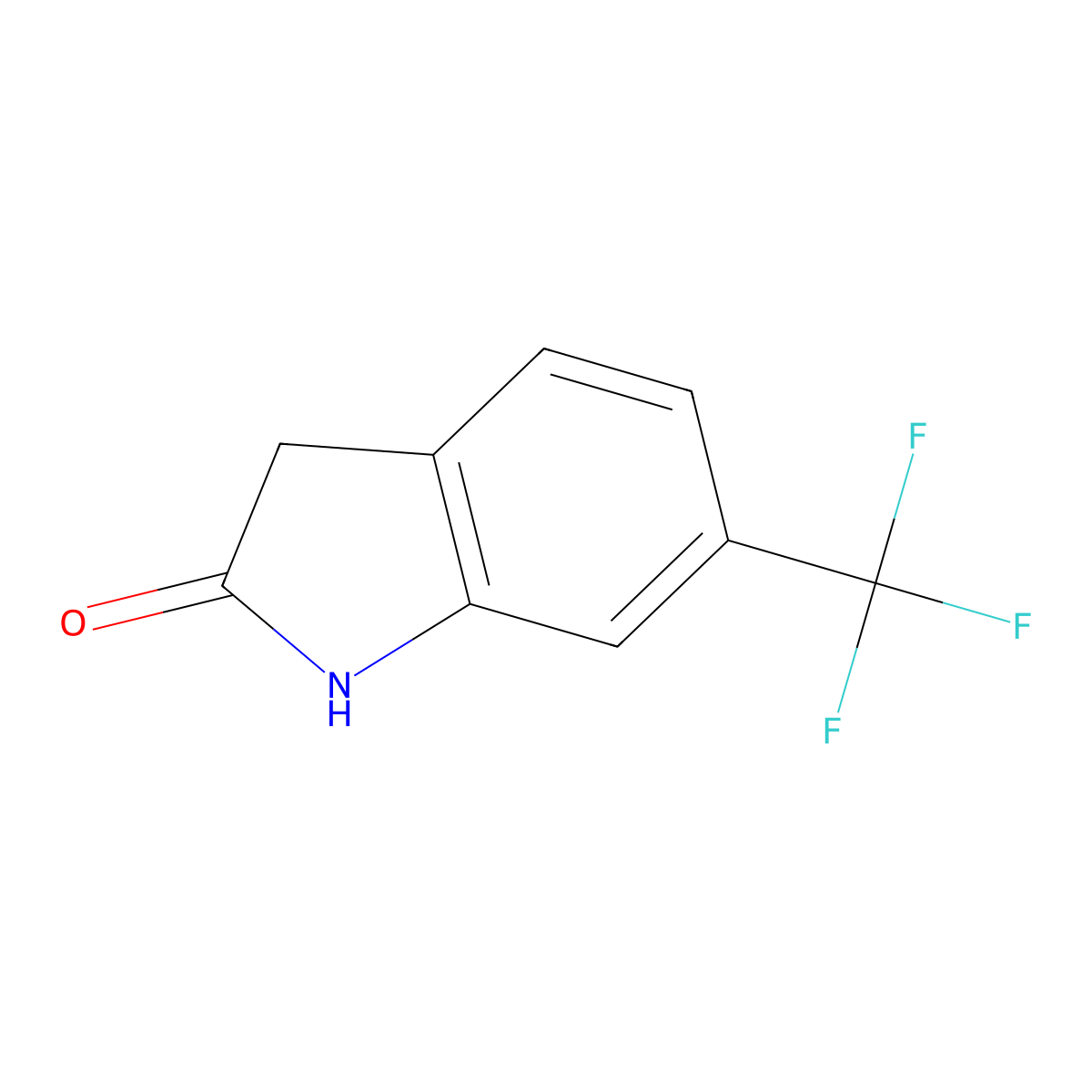 6-Trifluoromethyloxindole molecular structure, CAS 1735-89-3