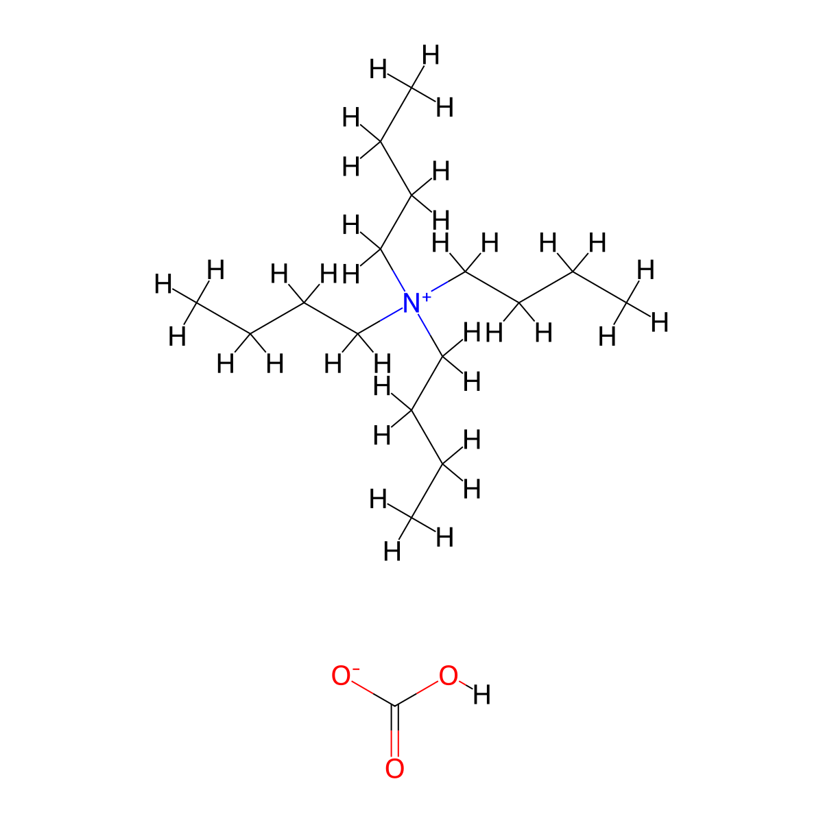 1-Butanaminium, N,N,N-tributyl-, carbonic acid (1:1) molecular structure, CAS 17351-62-1