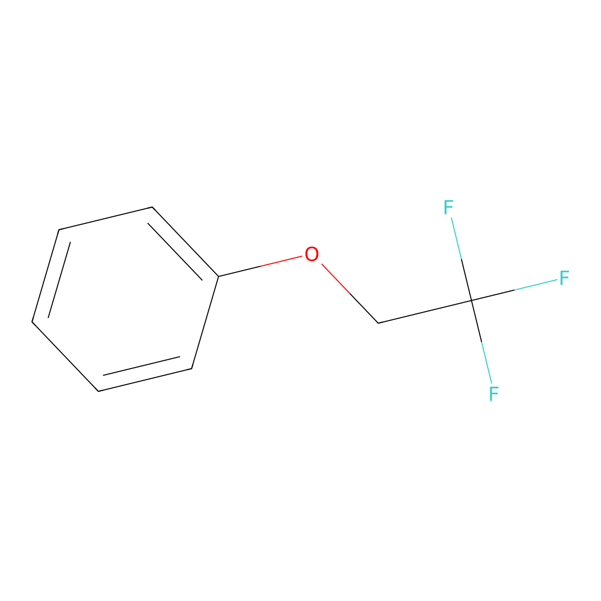 (2,2,2-Trifluoroethoxy)benzene molecular structure, CAS 17351-95-0