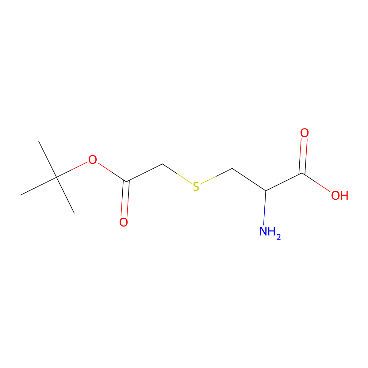 S-(2-(tert-Butoxy)-2-oxoethyl)-L-cysteine molecular structure, CAS 173535-10-9